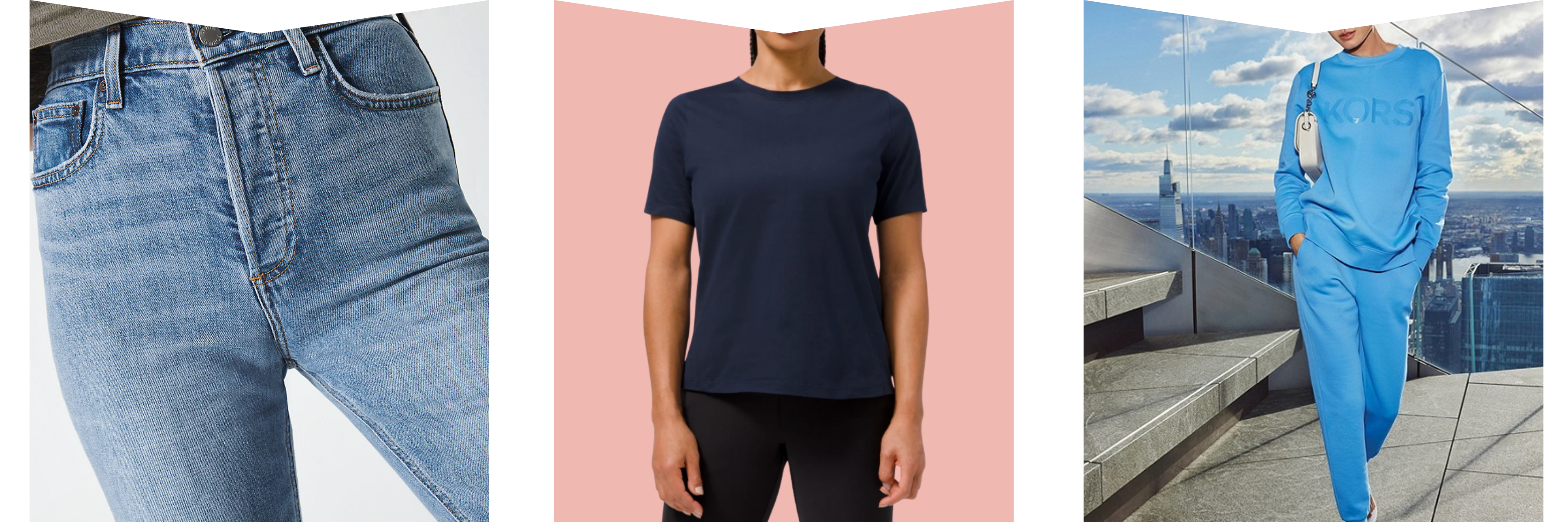 Jeans, organic cotton tee and sweatshirt