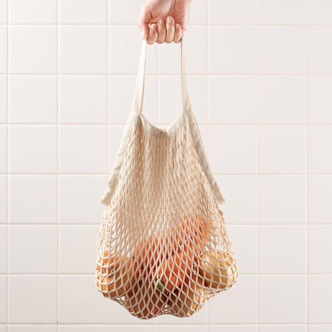 fruits in mesh bag
